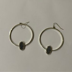 Kendra Scott Elora Silver Hoop Earrings
